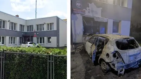 Ktoś podpalił radiowóz 