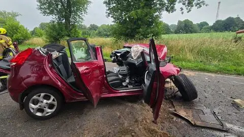 Samochód uderzył w drzewo, zginęła jedna osoba