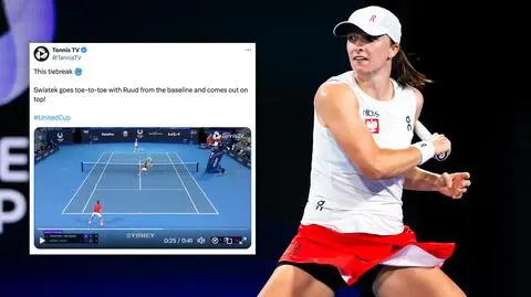 Spektakularna wymiana Świątek. Nie przestraszyła się czołowego tenisisty świata