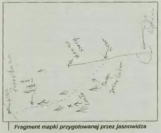 Mapa przygotowana przez jasnowidza