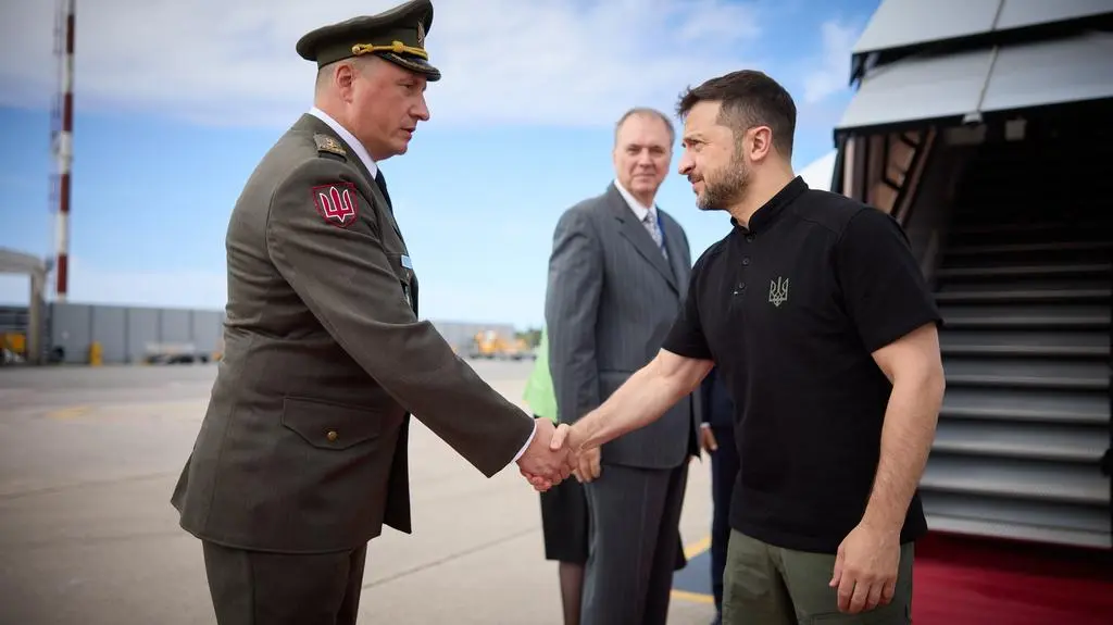 Wołodymyr Zełenski witany w Dubrowniku, Chorwacja
