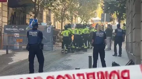 Madryt miejsce zawalenie się budynku