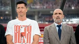 Robert Lewandowski i Michał Probierz