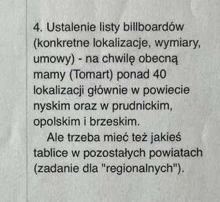 Billboardy, które mają być wykorzystane przez Kamila Bortniczuka