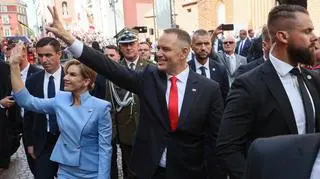 Pierwszy dzień Karola Nawrockiego. Co powiedział, co usłyszał? Oglądaj na żywo
