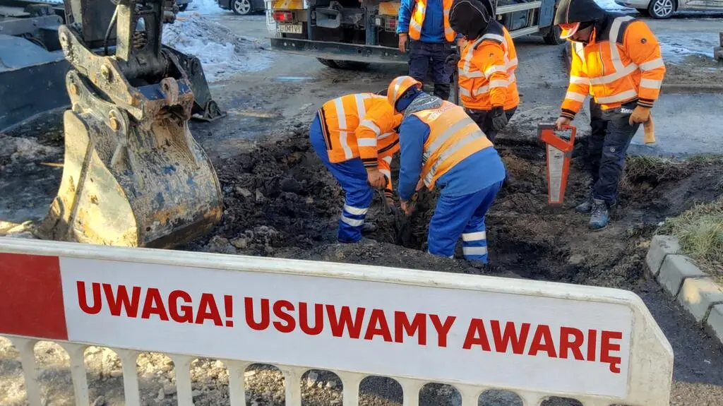 Awarie wodociągowe w Łodzi