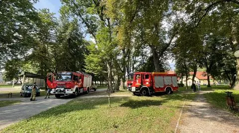 Na miejscu działały OSP Tuliszków i jeden zastęp z Komendy PSP z Turku z łodzią