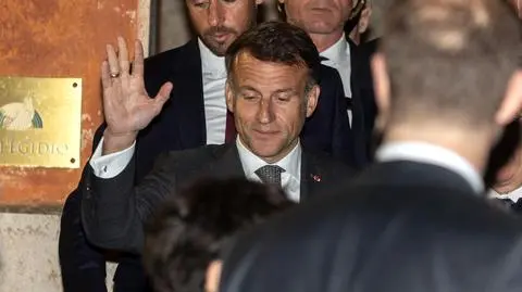 Emmanuel Macron w Rzymie