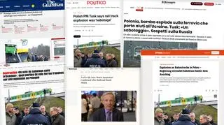 Akty dywersji w Polsce. Reakcje światowych mediów