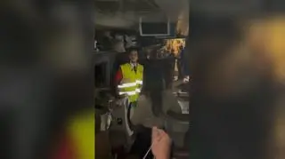 To działo się w pociągu tuż po tragedii. Nagranie