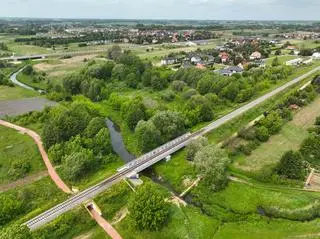 Wyremontowany fragment linii kolejowej Nasielsk-Toruń Wschodni
