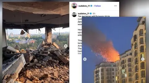 Zmasowany atak, ogromne zniszczenia. W mieszkaniu była rodzina znanego piłkarza