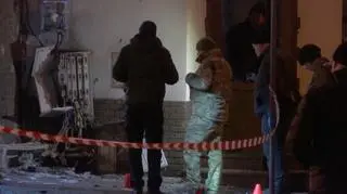 Służby na miejscu eksplozji we Lwowie