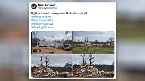 Tornado uderzyło w stuletni kościół. Wewnątrz byli ludzie