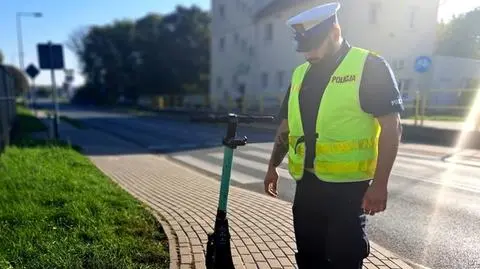 Mandat dla właścicielki hulajnogi