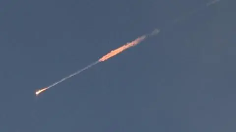 Irańska rakieta balistyczna nad Jerozolimą (24.06.2025)