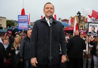 Członek sztabu Nawrockiego o tatuażach kandydata