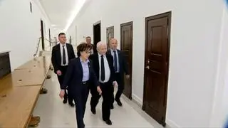 Jarosław Kaczyński i Elżbieta Witek w Sejmie