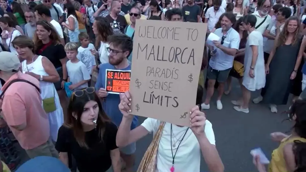 Protest mieszkańców Majorki