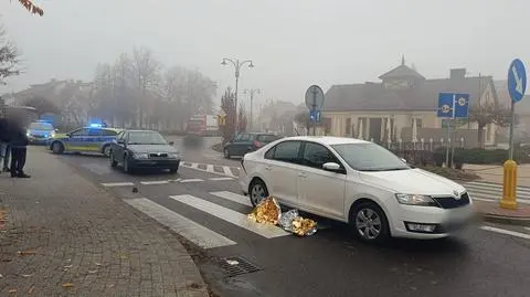 Potrącenie po kolizji w Połańcu