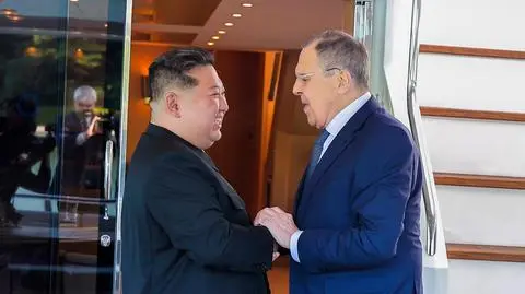 Kim Dzong Un i Siergiej Ławrow