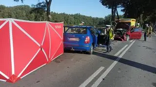 Śmiertelny wypadek pod Olesnem
