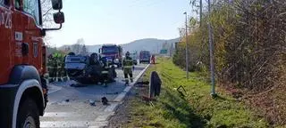 Wypadek na obwodnicy Wojnicza