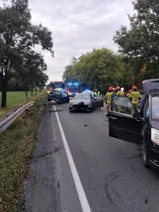 Zderzenie czterech aut w Wielkopolsce 
