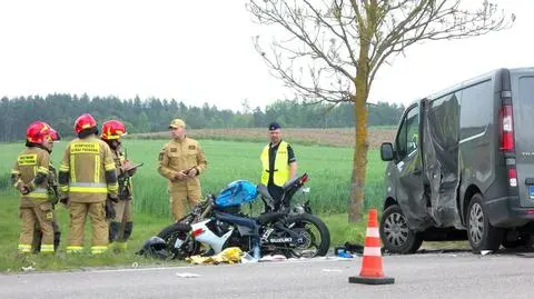 Motocyklem kierował strażak z Siemiatycz