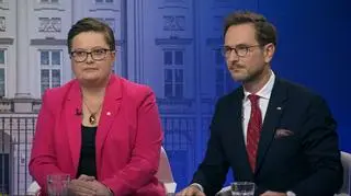 Katarzyna Lubnauer i Waldemar Buda