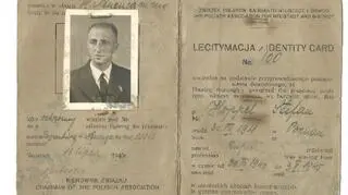 Legitymacja wydana po uratowaniu z katastrofy