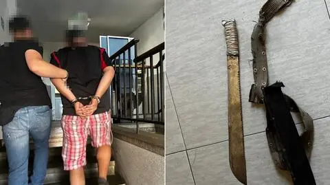 Policja: groził sąsiadowi z maczetą w ręku