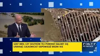 Szef BBN o zaangażowaniu służb w walce z powodziami