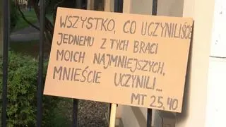 Protest przeciwko decyzji KEP w Warszawie