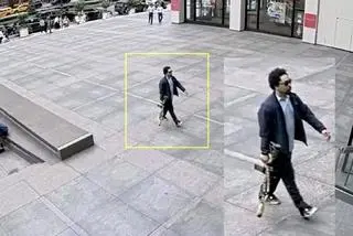 Sprawca strzelaniny w Nowym Jorku na nagraniu z monitoringu