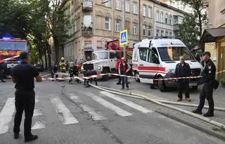 Skutki rosyjskiego ataku we Lwowie