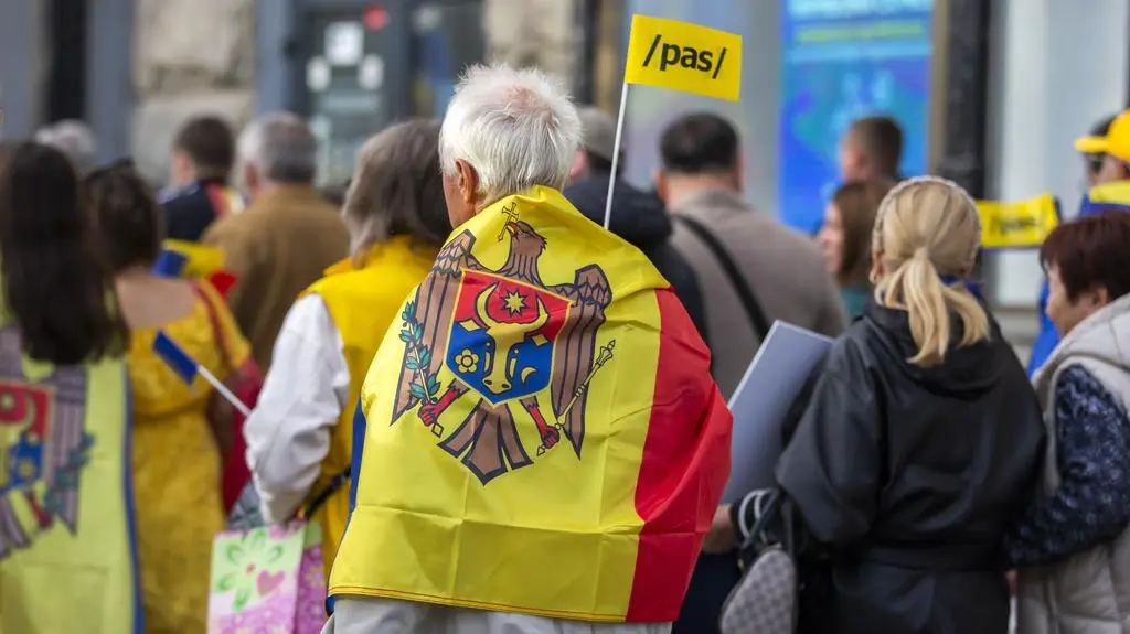Zwolennicy Partii Działania i Solidarności w Kiszyniowie 