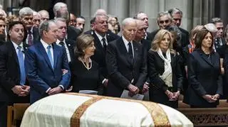 George W. Bush i Joe Biden podczas pogrzebu Dicka Chaneya