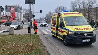 Zderzenie aut w alei Krakowskiej 