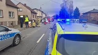 Rowerzysta potrącony przez samochód