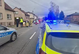 Rowerzysta potrącony przez samochód. Lądował śmigłowiec LPR