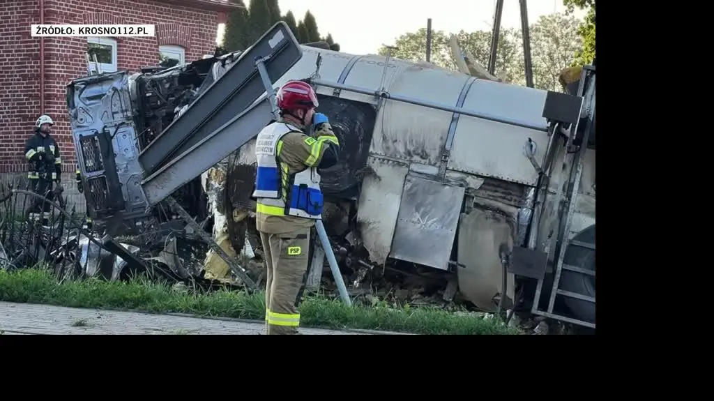 Wypadek cysterny w Miejscu Piastowym 