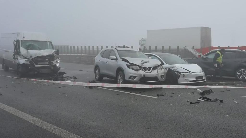 Karambol na autostradzie A 4