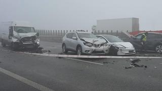 Tragiczny karambol w gęstej mgle. A4 zablokowana w obu kierunkach