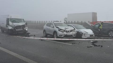 Karambol na autostradzie A 4