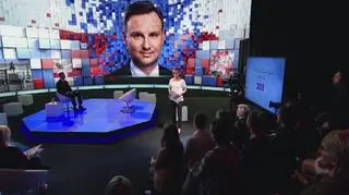Rozpoczeła się debata z Andrzejem Dudą
