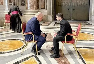 Rozmowa w cztery oczy. Zełenski o "symbolicznym spotkaniu" z Trumpem 