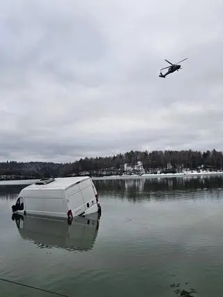 Policyjny śmigłowiec był tam przypadkowo