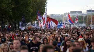 Rok po tragedii tysiące ludzi pomaszerowały do Nowego Sadu