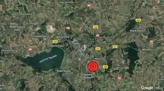 Miejsce eksplozji w okolicach Hajduk Nyskich